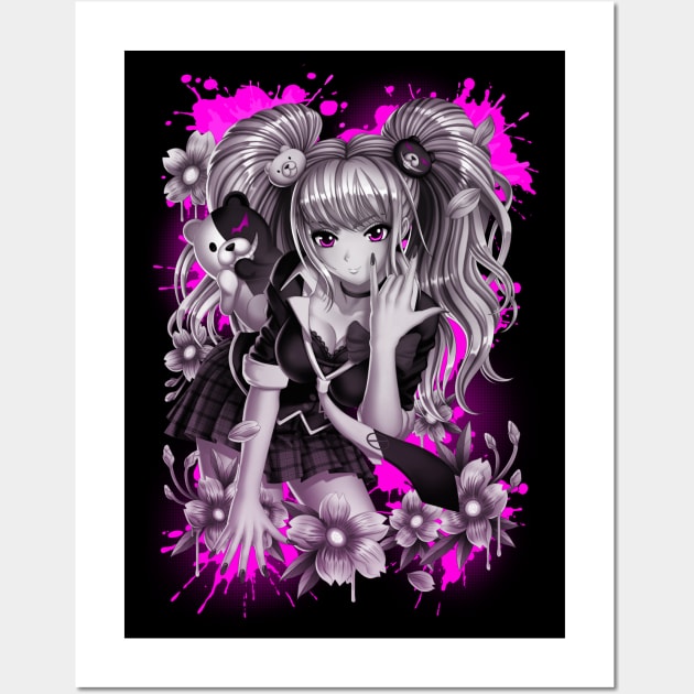 Danganronpa Junko Enoshima Wall Art by bomazu